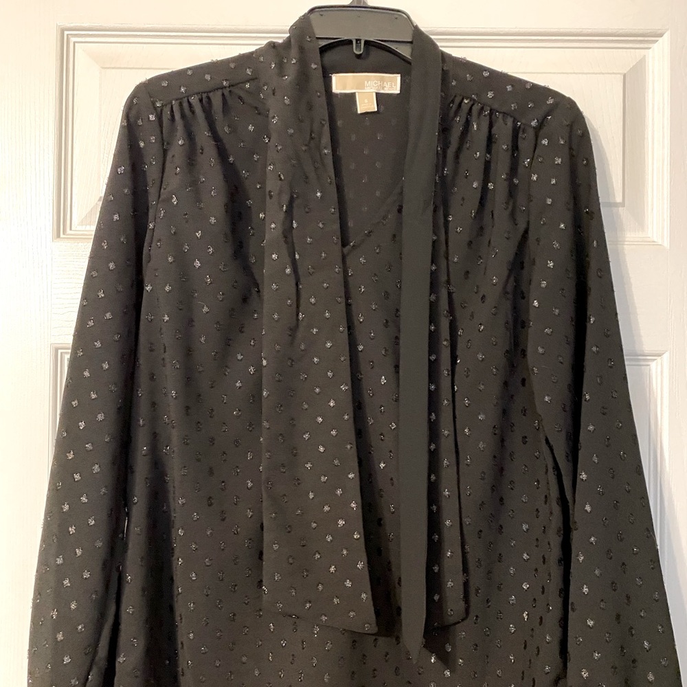 Michael Kors Black Sparkle Blouse